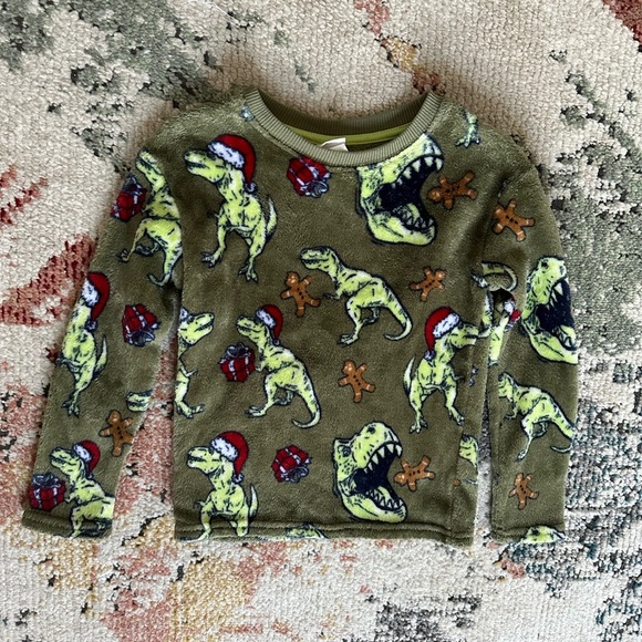 Cat & Jack Dinosaur Christmas Fleece Cozy Pullover EUC XS (4/5)
So soft - Picture 2 of 7